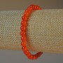 Pulsera de jaspe rojo (prensado) cuentas lisas, diámetro 6 mm +-, longitud 18 cm +- (elástico)