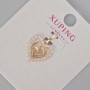 Colgante Xuping «Corazón» con cristales blancos, dimensiones 20×15 mm ± Chapado en oro 18K