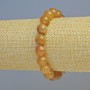 Pulsera de calcita, cuentas lisas de 10 mm de diámetro +/- (elástico), longitud 18 cm+