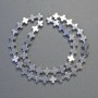 Cuentas de hematita en forma de cruz, color plata, diámetro 8×8 mm, longitud 41 cm