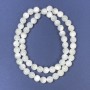 Cuentas de nácar en hilo de nylon, bolas lisas de 6 mm, longitud 39 cm ±