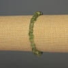 Pulsera de crisoprasa, cuentas pulidas, diámetro 7×6 mm, longitud 18 cm +/- elástico