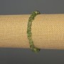 Pulsera de crisoprasa, cuentas pulidas, diámetro 7×6 mm, longitud 18 cm +/- elástico