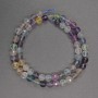Cuentas facetadas de fluorita, bolas de 6 mm de diámetro, longitud 39 cm ±