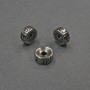Abalorio insertado plateado, diámetro 8×3,5 mm, agujero ≈2 mm