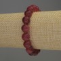 Pulsera de turmalina, bolas lisas, diámetro 10 mm, longitud 18 cm, elástica