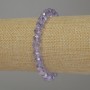 Pulsera elástica de cristal checo rondel, diámetro 8×6 mm, longitud 18 cm