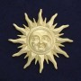 Broche 'Sol' color oro mate, metal dorado, 68 mm ±, con imán