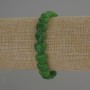Pulsera de crisoprasa en forma de corazón, diámetro 10×10 mm, longitud 18 cm, elástica
