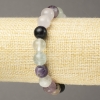 Pulsera elástica de fluorita, cuentas lisas, diámetro 10 mm+