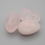 Huevo decorativo de cuarzo rosa, diámetro 30×20 mm (±)