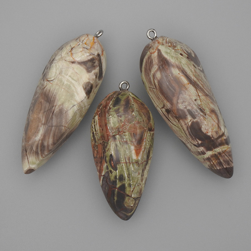 Colgante de jaspe Picasso natural 56×22 mm (±)