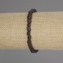 Pulsera de granate facetado, diámetro 6-9×5-7 mm, longitud 18 cm ± elástico