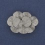 Broche colgante Acento 36×26 mm ± plateado
