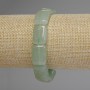 Pulsera de nefrita en rectángulos, medidas 18×13 mm, longitud 18 cm, elástica