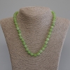 Collar de crisoprasa y olivino, bolitas lisas de 8 mm de diámetro, longitud 50 mm+- con cierre