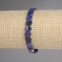 Pulsera de sodalita en forma de corazón 8 mm ±, longitud 18 cm ±, base elástica