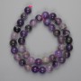 Cuentas de amatista, bolas lisas de 10 mm, longitud 39 cm