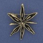 Broche Flor de metal dorado 47 mm+