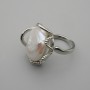 Anillo barroco Perla en montura plateada ~, diámetro 20-22 mm+-