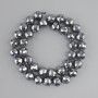 Cuentas de terahercios facetadas, bolas de 8 mm, longitud 38 cm aprox., en hilo