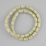 Cuentas de lava volcánica cilíndricas, diámetro 10×6 mm, en hilo, longitud 38 cm+