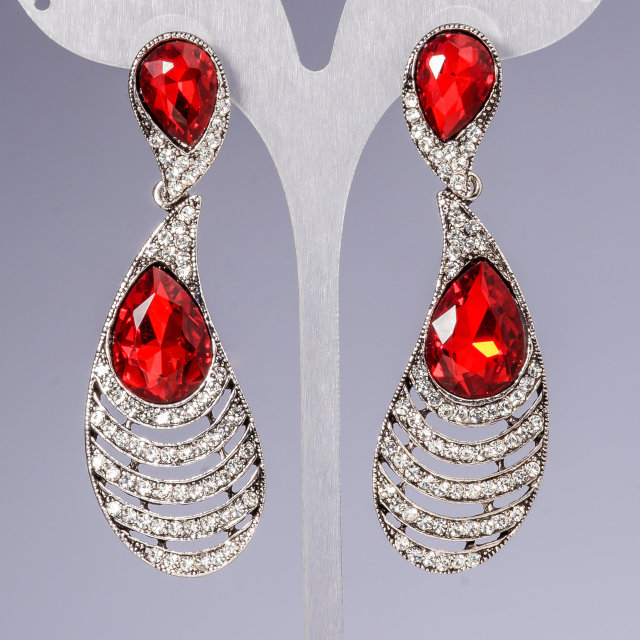 Pendientes con cristales tipo araña «Pluma»