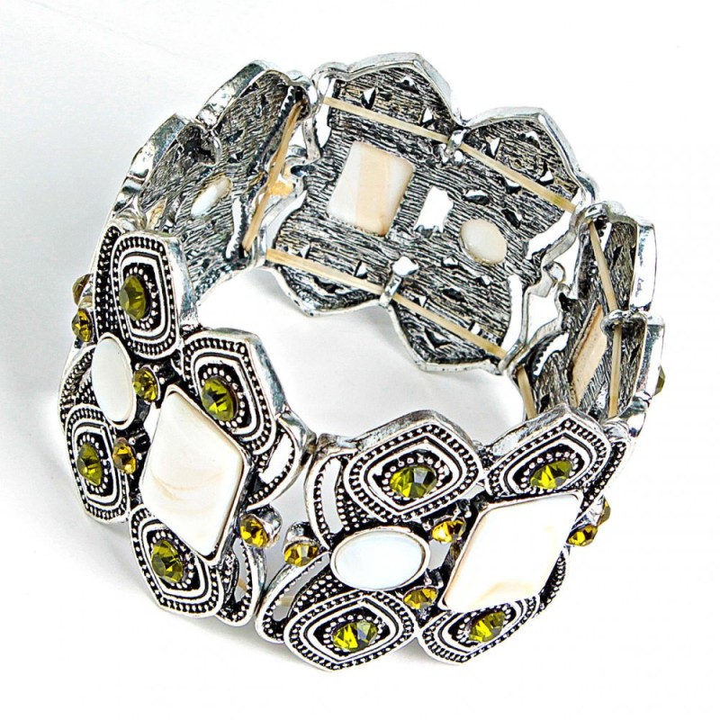 Pulsera con inserción de nácar