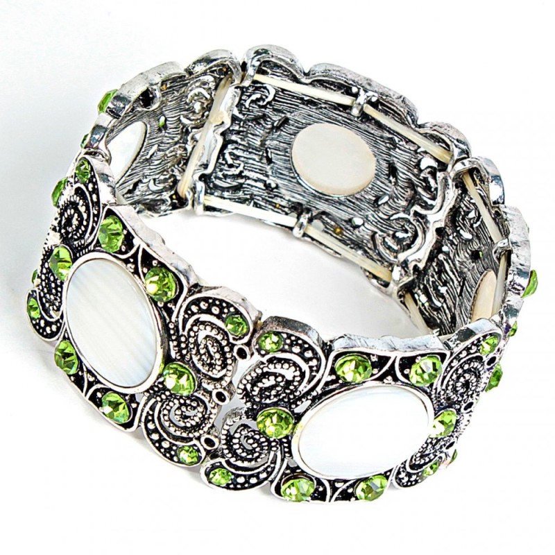 Pulsera con incrustación de madreperla