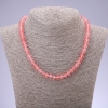 Collar de calcedonia natural, rondeles lisos, diámetro 8×5 mm, longitud 45 cm