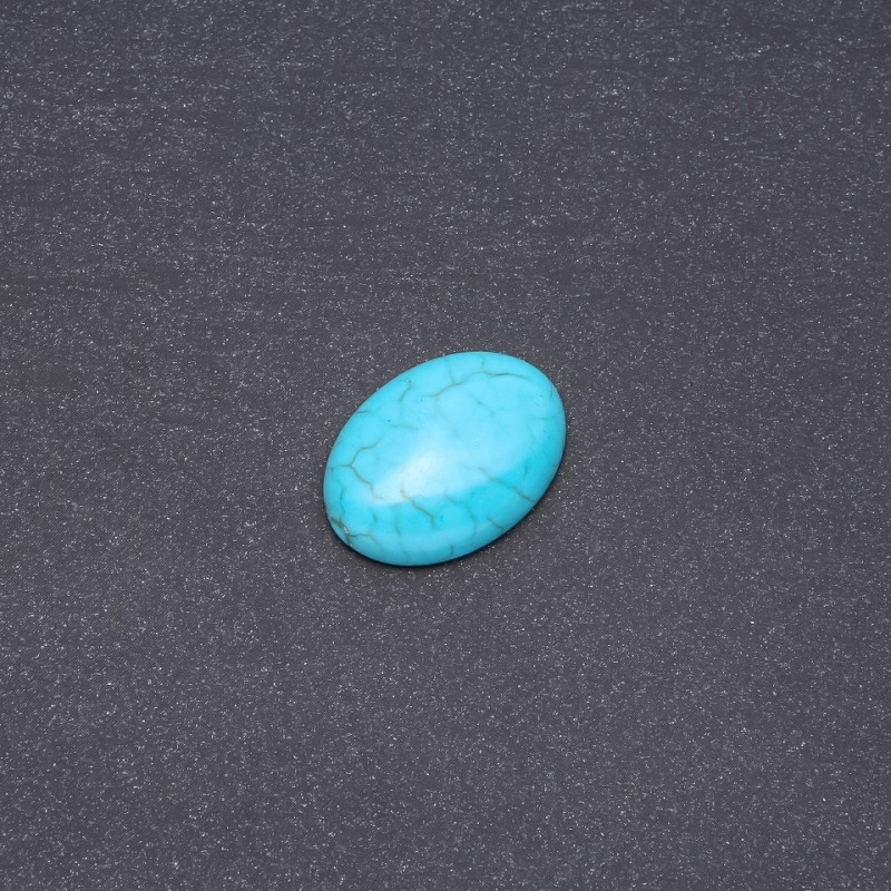 Cabujón de turquesa prensada 25×18 mm