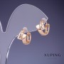 Pendientes Xuping 8x12 mm «baño de oro 18K»