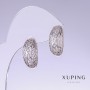 Pendientes Xuping, longitud 19 mm, grosor 9 mm, recubrimiento de rodio