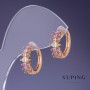 Pendientes Xuping 15×5 mm, baño de oro 18K
