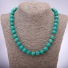 Collar de varisita, bolas lisas, diámetro de 10 mm (±), longitud 48 cm