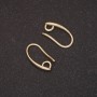 Ganchos para pendientes de metal amarillo 8×15 mm (par)