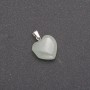Colgante Corazón de nefrita 14×14×23 mm