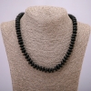 Collar de shungita sintética, rondeles lisos, diámetro 10×4,5 mm, longitud 45 cm +