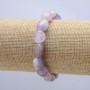 Pulsera elástica de amatista natural