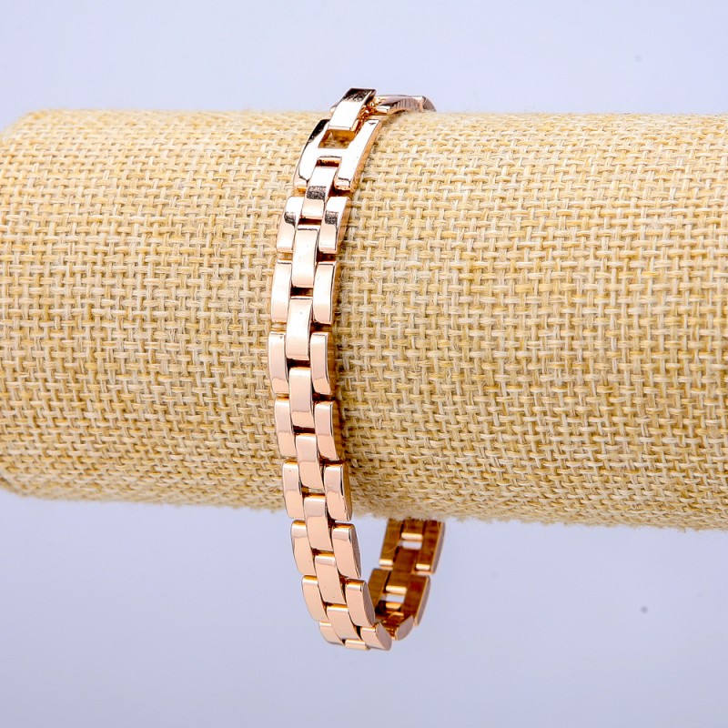 Pulsera Xuping baño de oro de 18K, espesor 8 mm+-, longitud 19 cm+