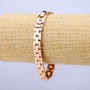 Pulsera Xuping baño de oro de 18K, espesor 8 mm+-, longitud 19 cm+