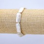 Pulsera elástica de perlas barrocas, diámetro 9×21 mm, longitud 18 cm ±