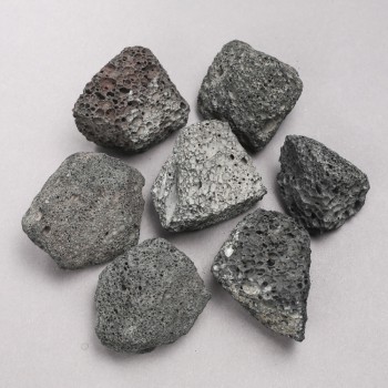 Piedras naturales de lava para souvenirs, diámetro 40x30 mm ± (empaque 100 g) surtido de tamaños