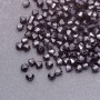 Cuentas bicono negras de plástico 4x4 mm, empaque 0,5 kg