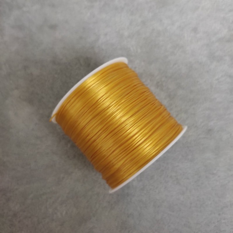 Goma elástica para manualidades, color amarillo, 30 m +