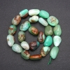 Cuentas facetadas de crisoprasa natural, diámetro 11×16 mm, longitud 38 cm