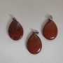 Colgante gota de jaspe rojo 2,5×1,8 cm