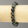 Pulsera de jaspe oceánico, cuentas lisas, diámetro 10,5 mm, longitud 18 cm (elástica)