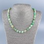 Collar de crisoprasa natural, cuentas pulidas 9×11 mm, longitud 50 cm +