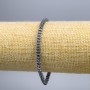 Pulsera de hematita «Flor», diámetro 4×3 mm, longitud 18 cm (elástico)
